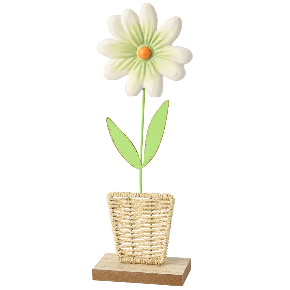 Decostandaard Bloem met keramische bloesem