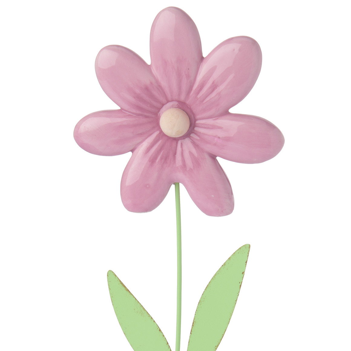 Decostandaard Bloem met keramische bloesem