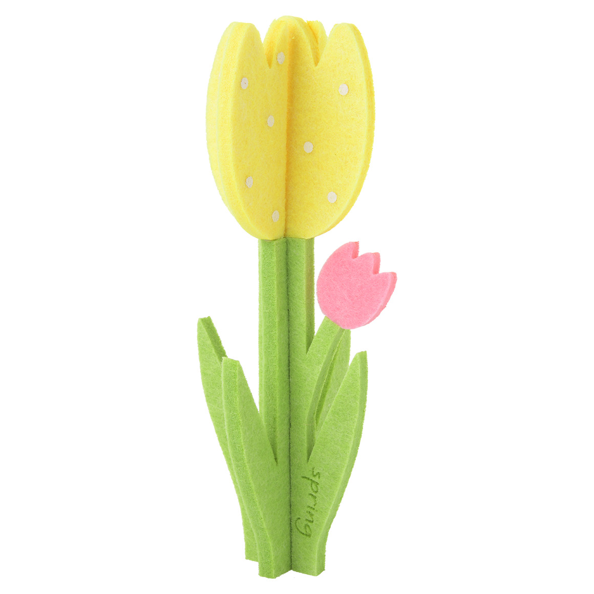 Decoratieve tulp van vilt