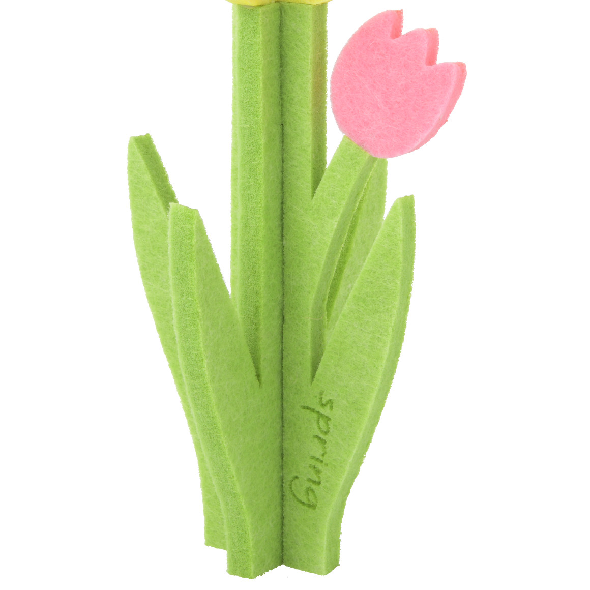 Decoratieve tulp van vilt