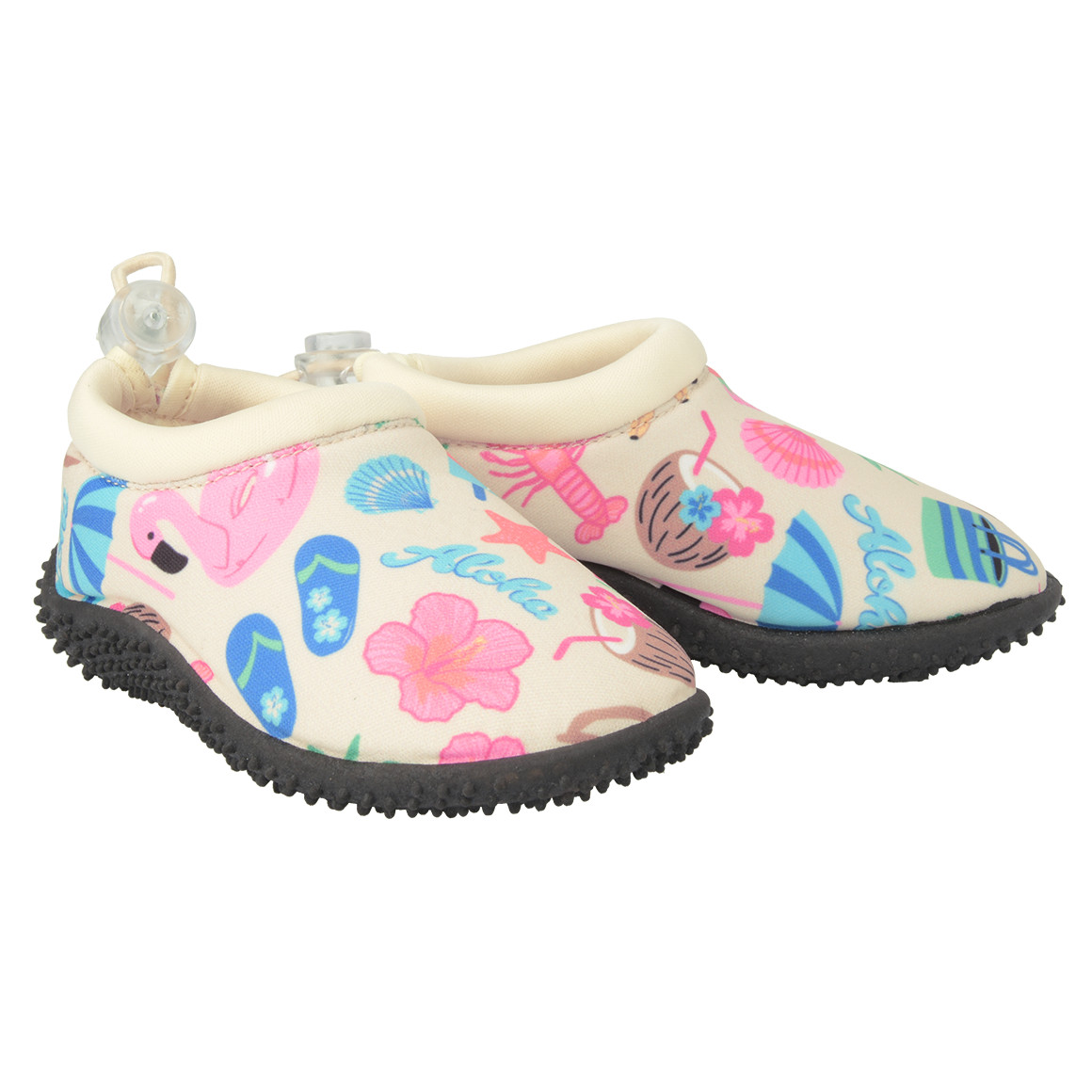 Baby Badeschuhe mit sommerlichen Motiven
