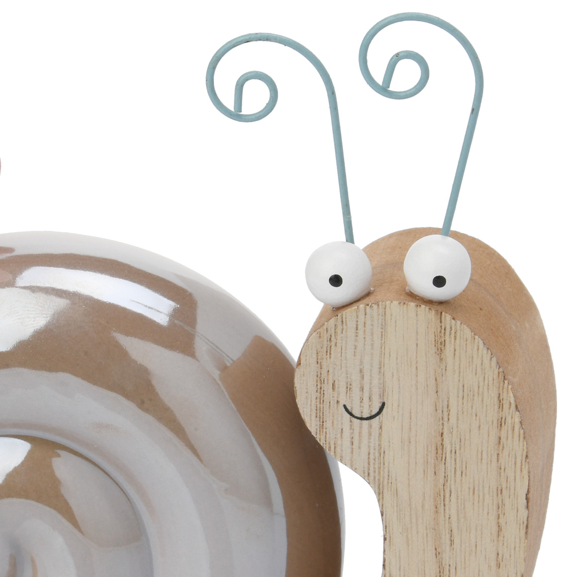 Deko-Schnecke mit Keramikhaus