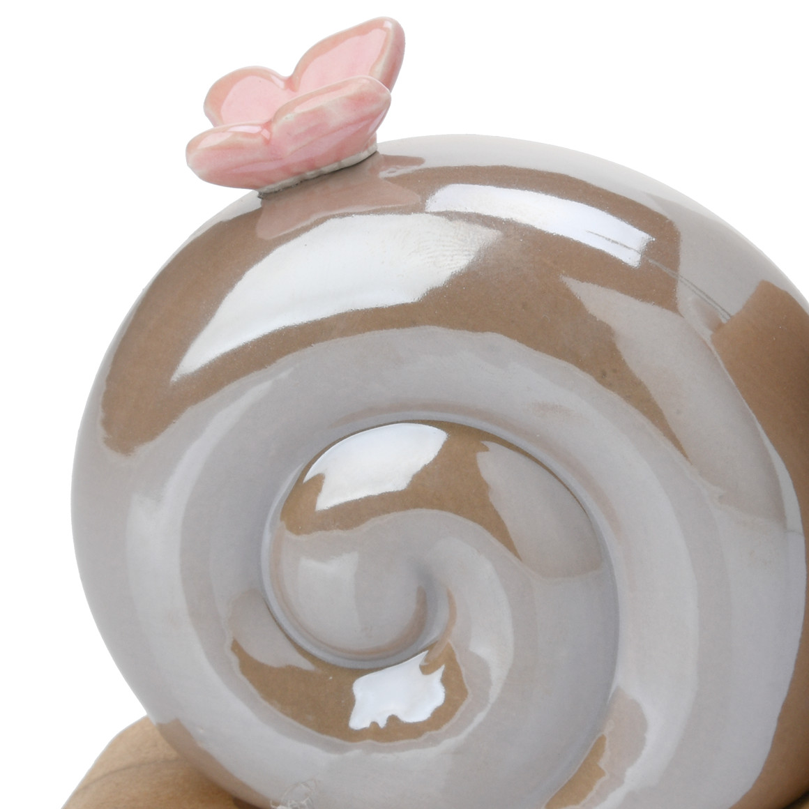 Deko-Schnecke mit Keramikhaus