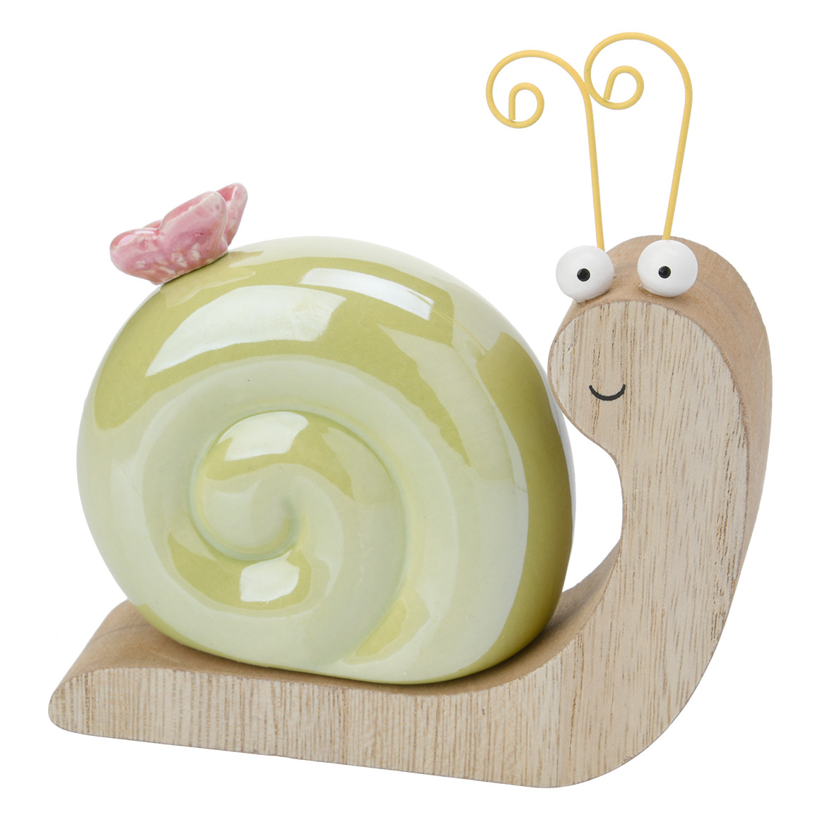 Deko-Schnecke mit Keramikhaus