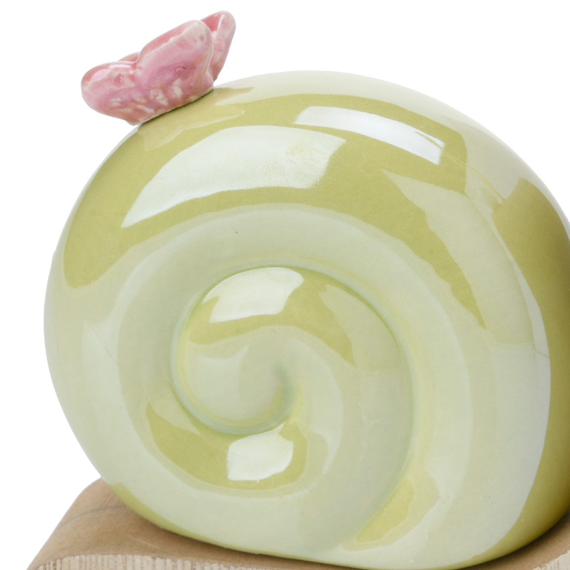 Deko-Schnecke mit Keramikhaus