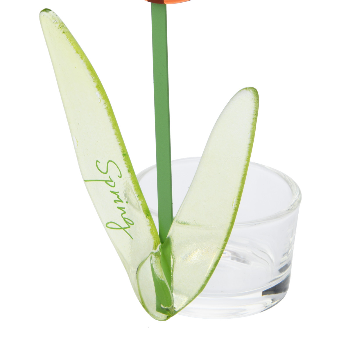 Theelichthouder in tulpenvorm