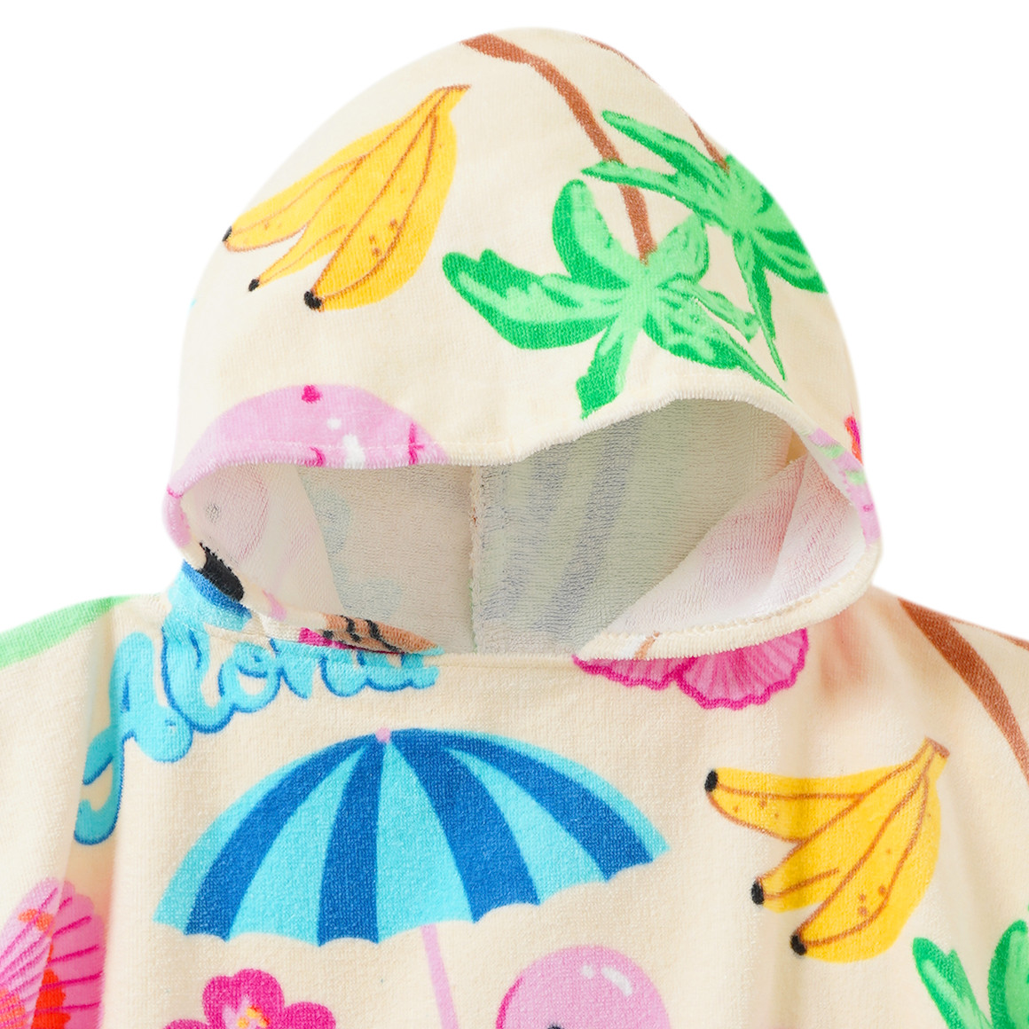 Kinder Badeponcho mit sommerlichen Motiven