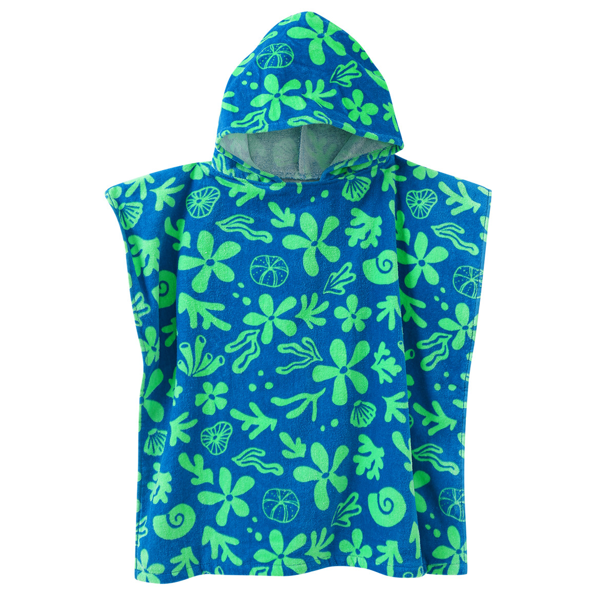 Kinder Badeponcho mit Allover-Print
