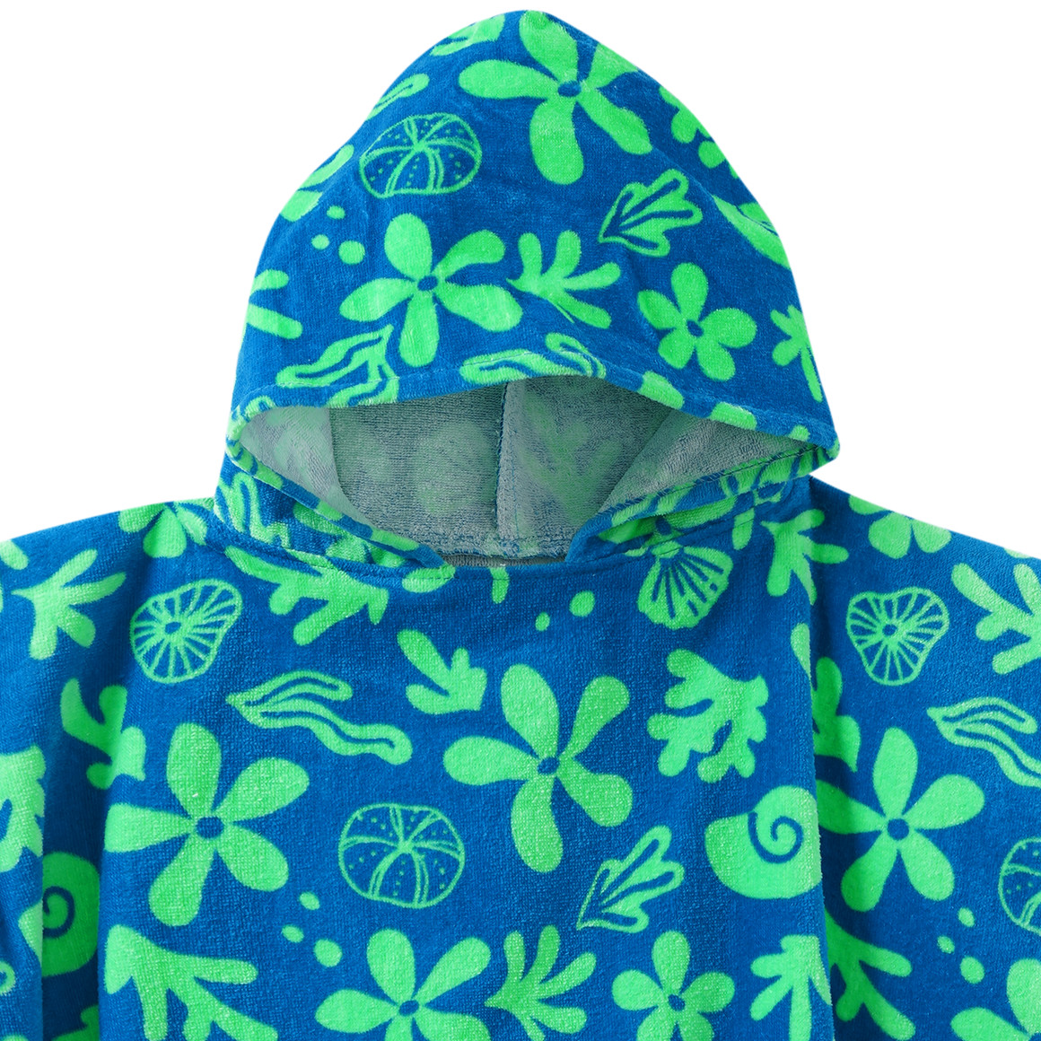 Kinder Badeponcho mit Allover-Print