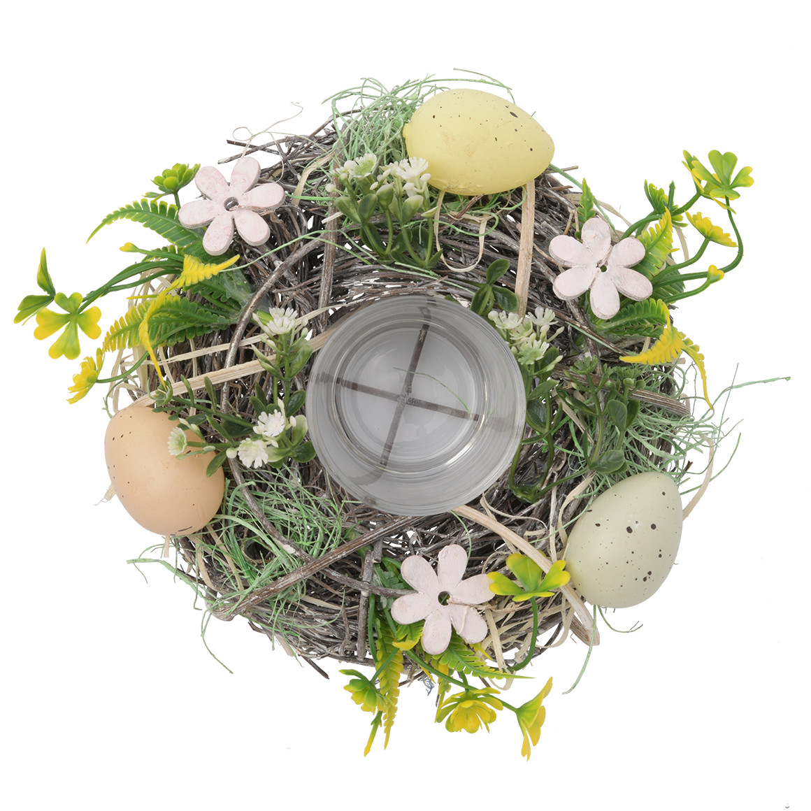 Deko-Kranz mit Teelichthalter