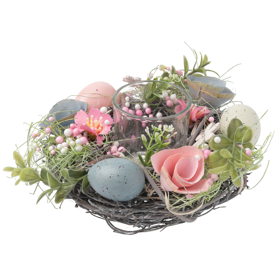 Deko-Kranz mit Teelichthalter