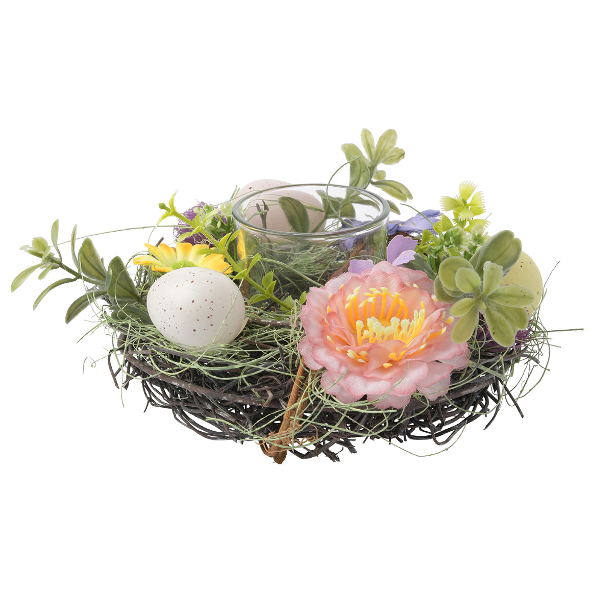 Deko-Kranz mit Teelichthalter