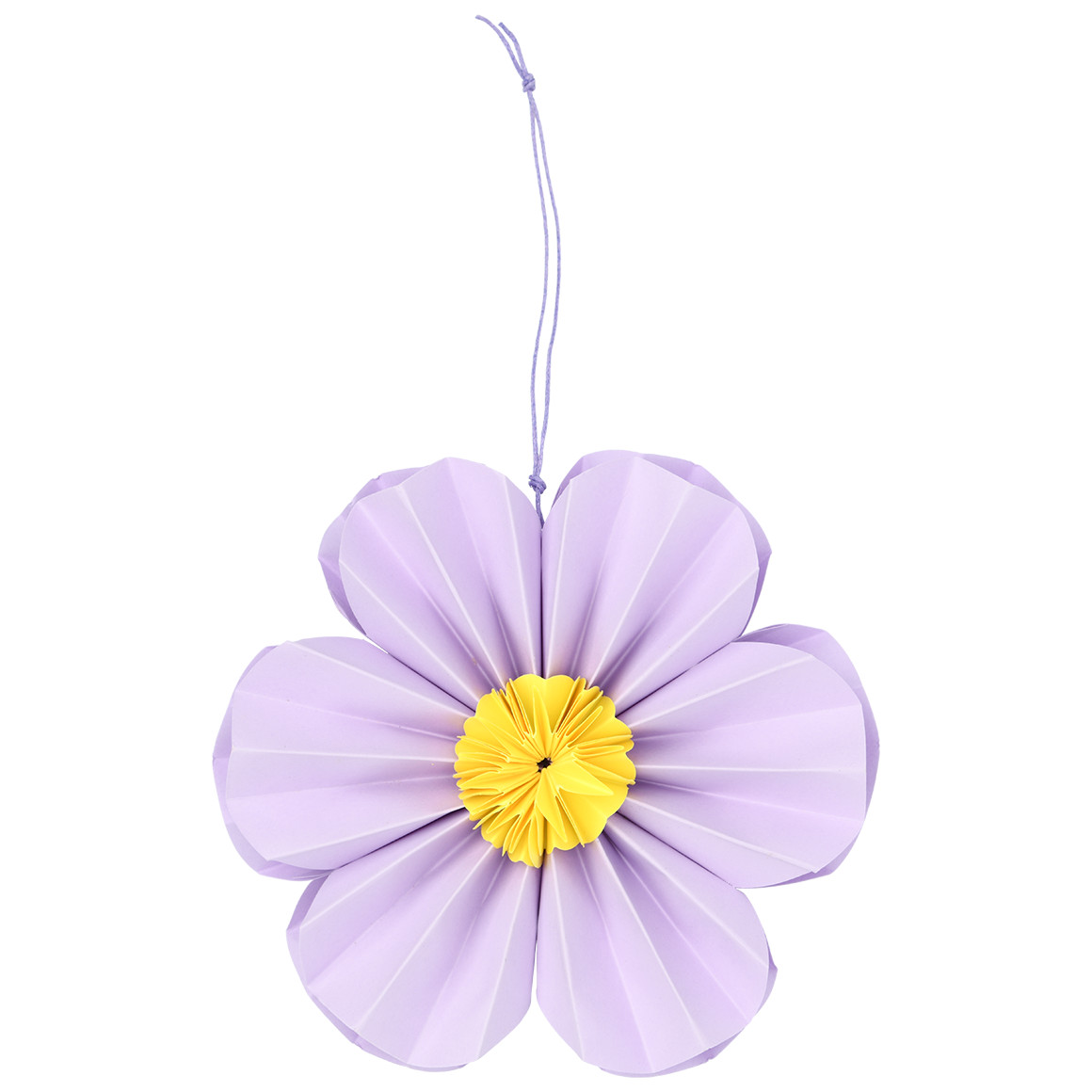 Kleine decoratiehanger papieren bloem