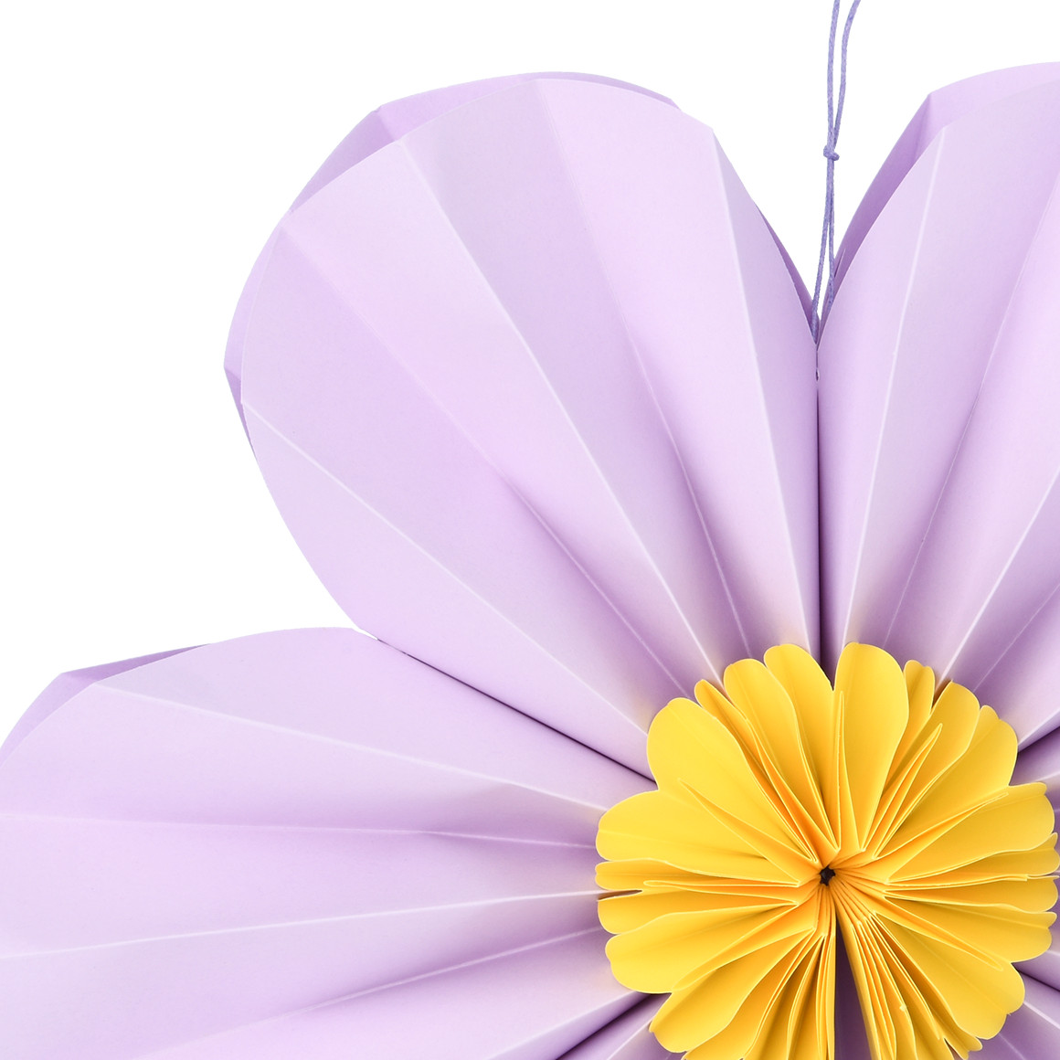 Decoratieve hanger met papieren bloem