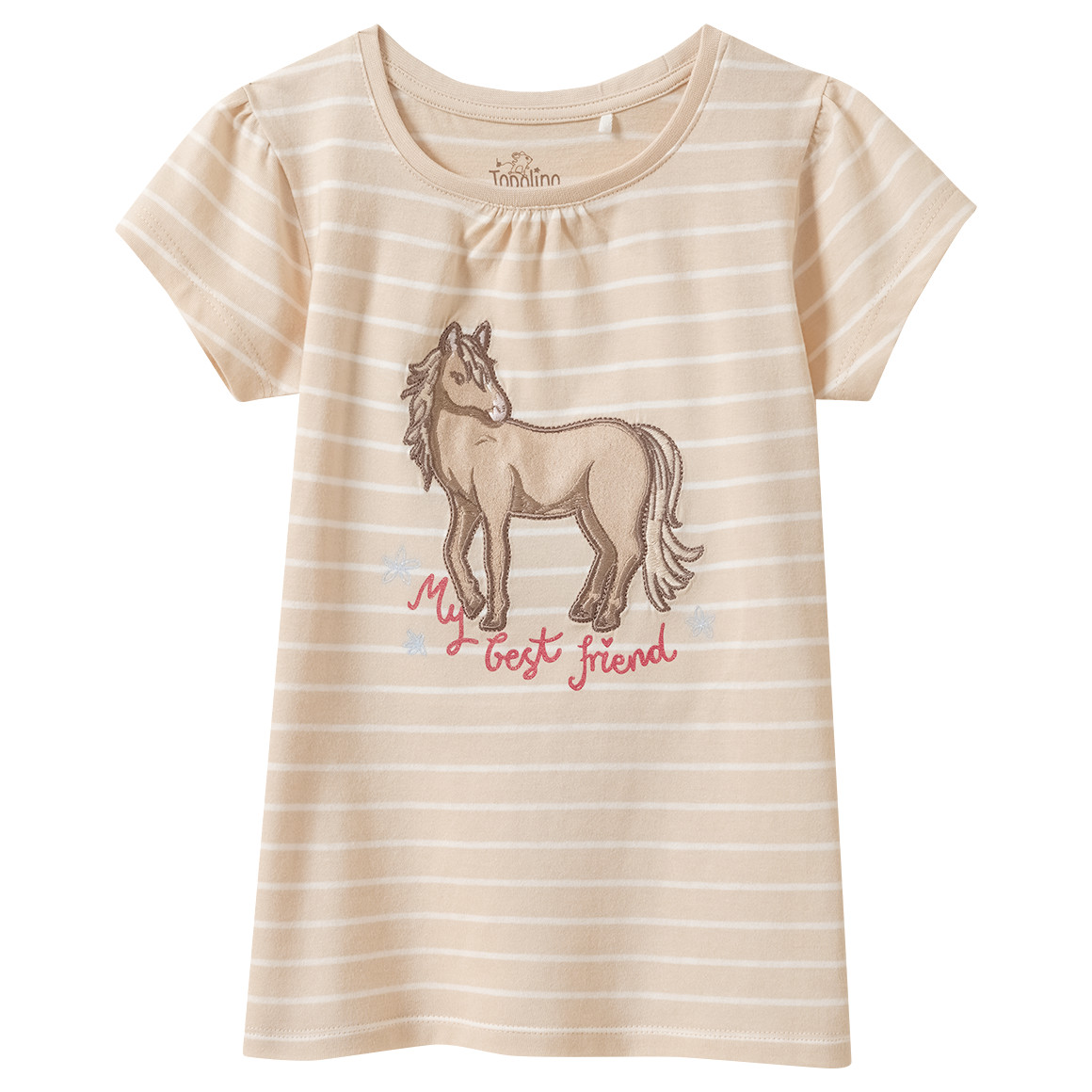 Mädchen T-Shirt mit Pferde-Motiv