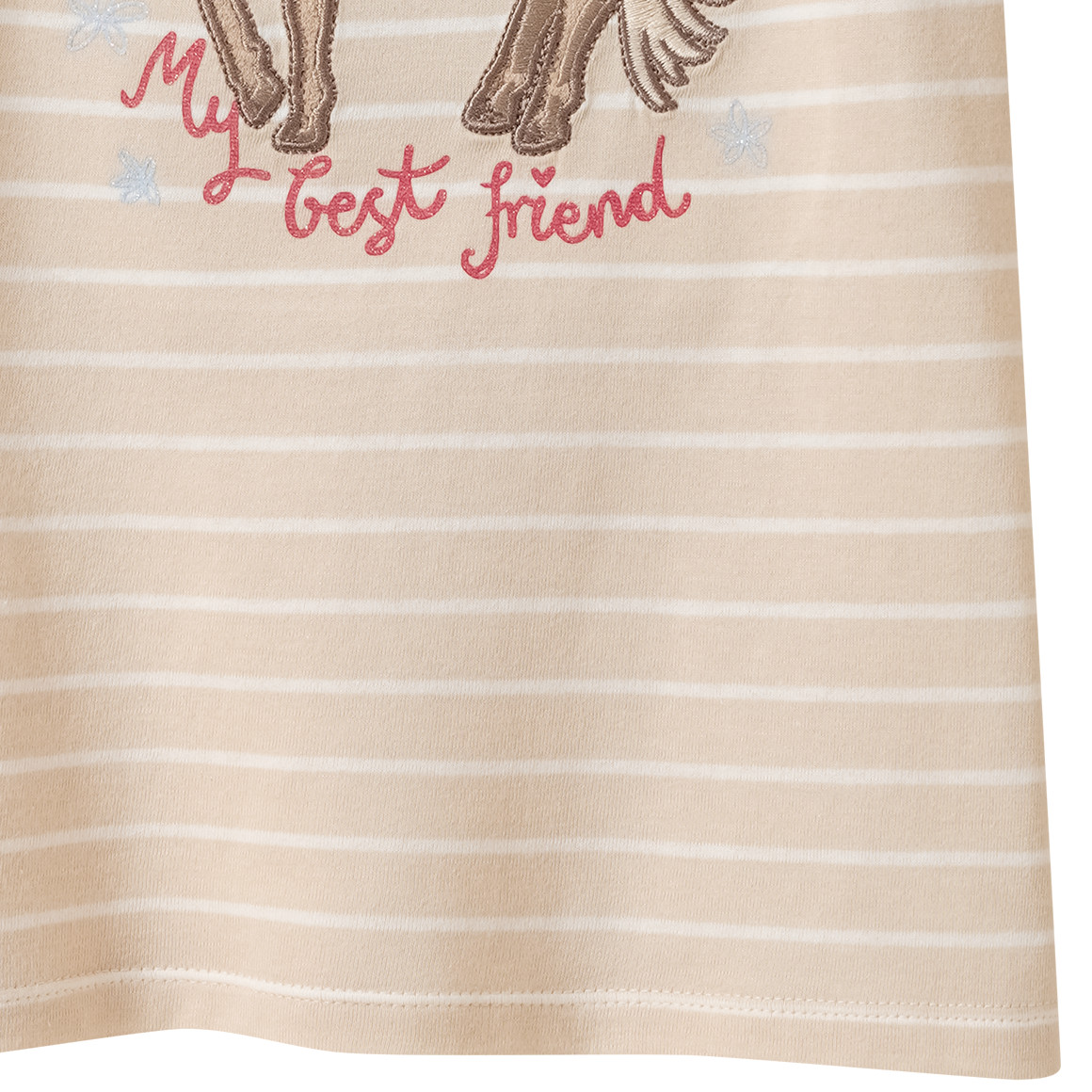 Mädchen T-Shirt mit Pferde-Motiv