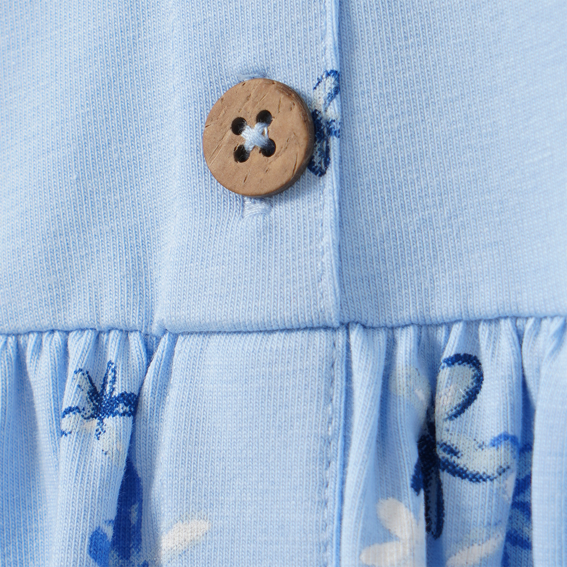 Meisjesjurk met all-over patroon