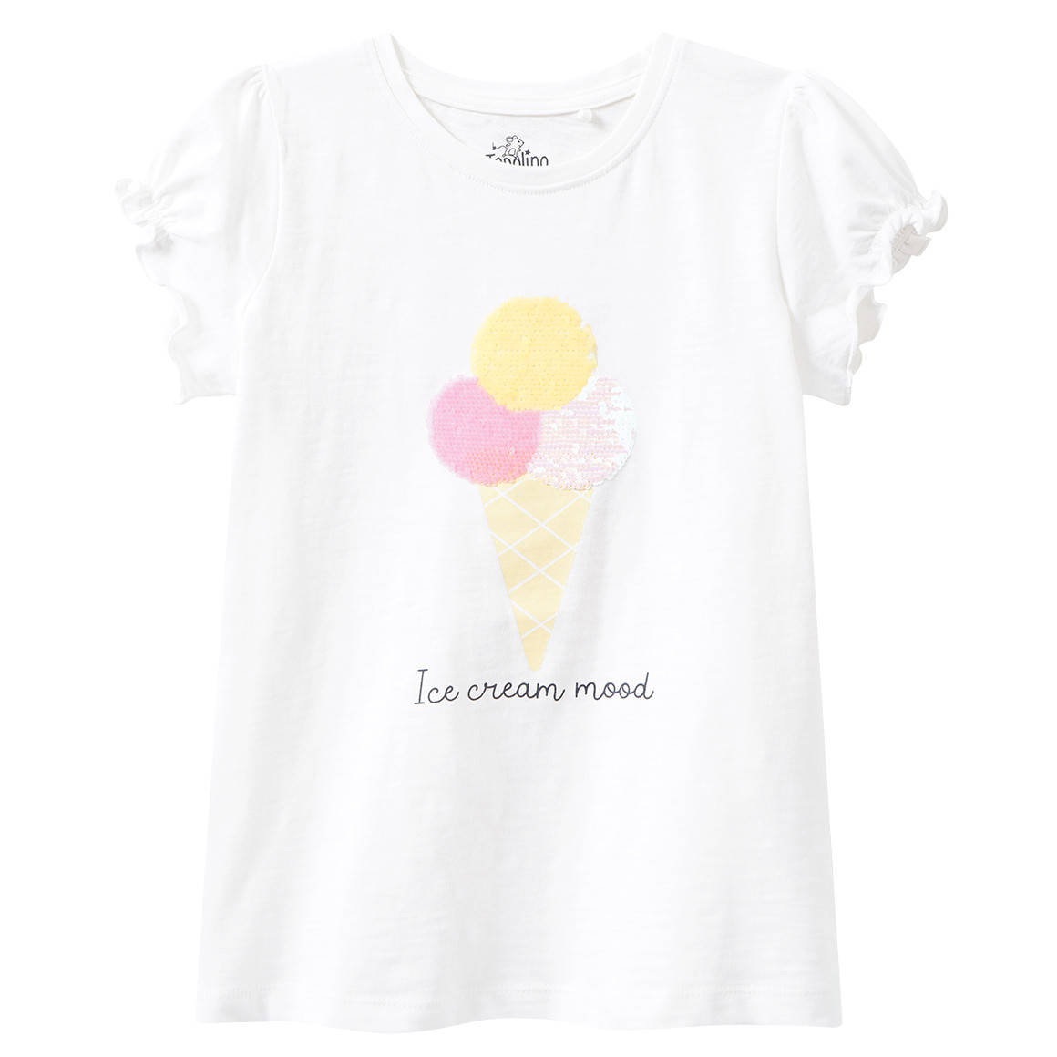 Mädchen T-Shirt mit Wendepailletten