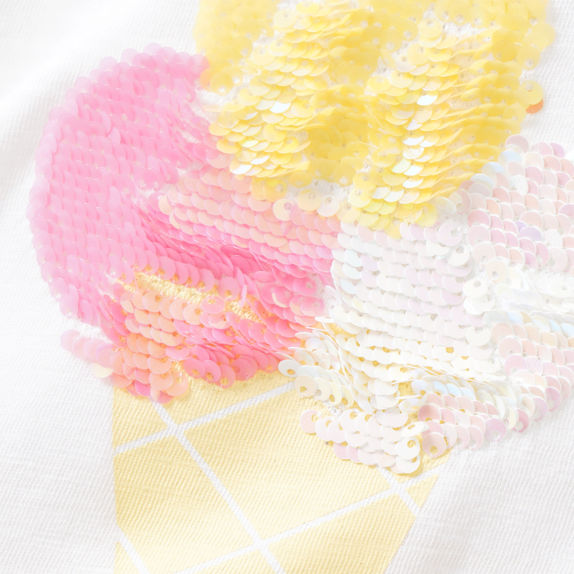 Mädchen T-Shirt mit Wendepailletten