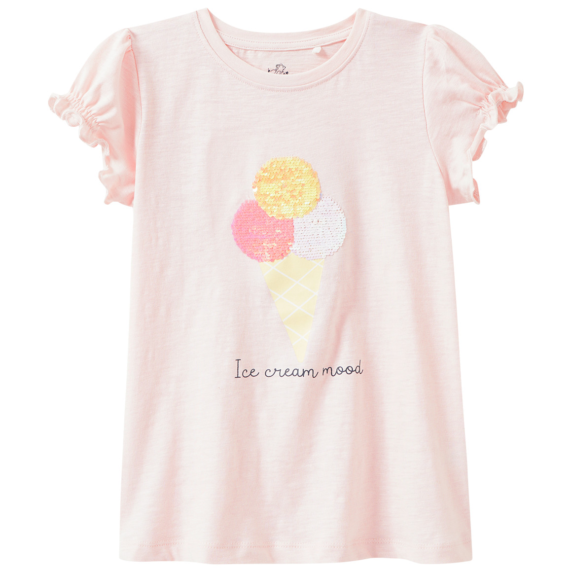 Mädchen T-Shirt mit Wendepailletten