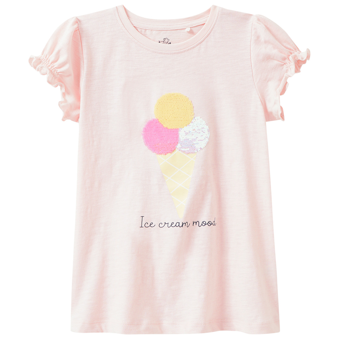 Mädchen T-Shirt mit Wendepailletten
