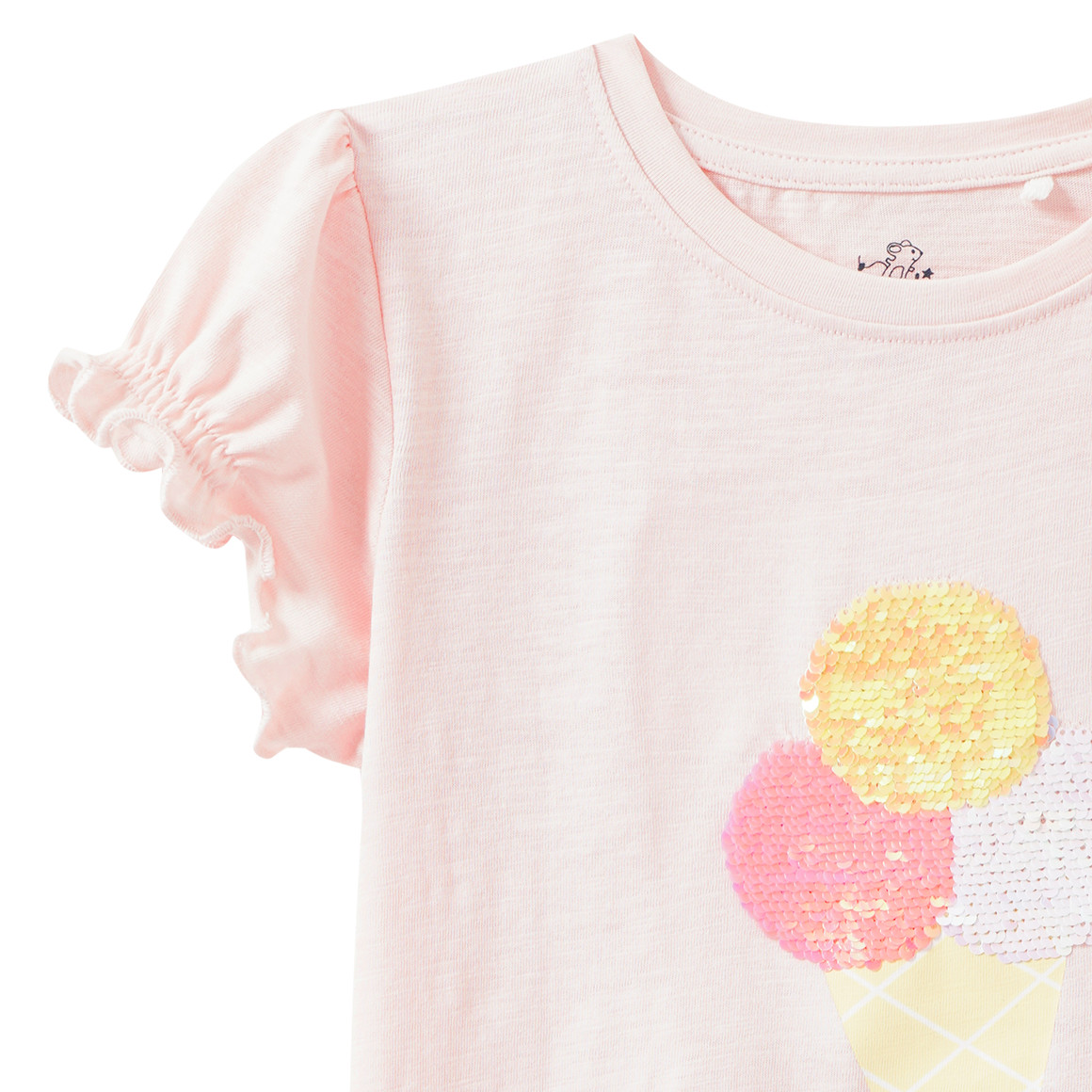 Mädchen T-Shirt mit Wendepailletten