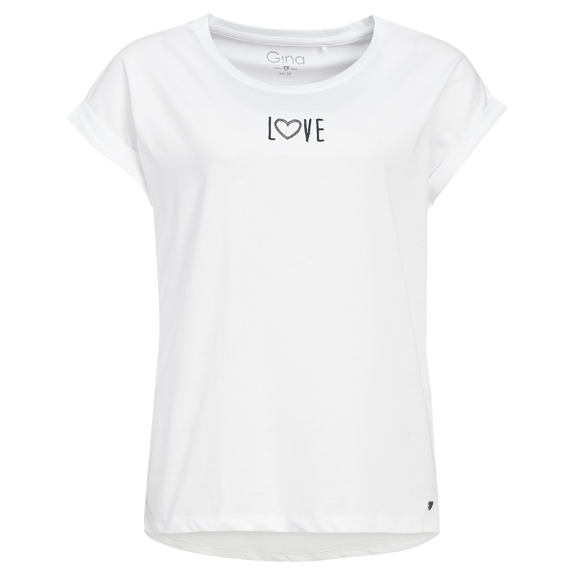 T-shirt voor dames in basic look