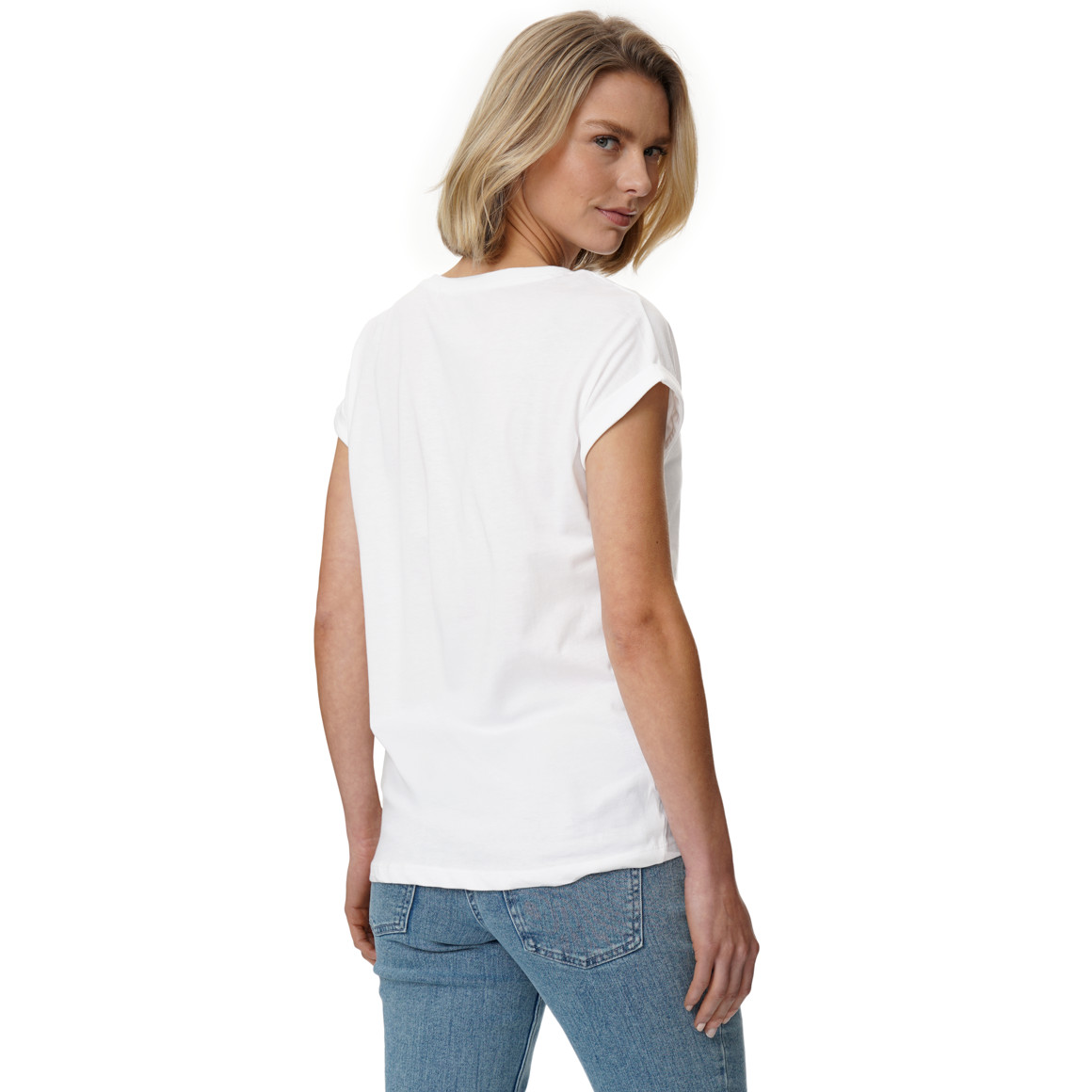 T-shirt voor dames in basic look