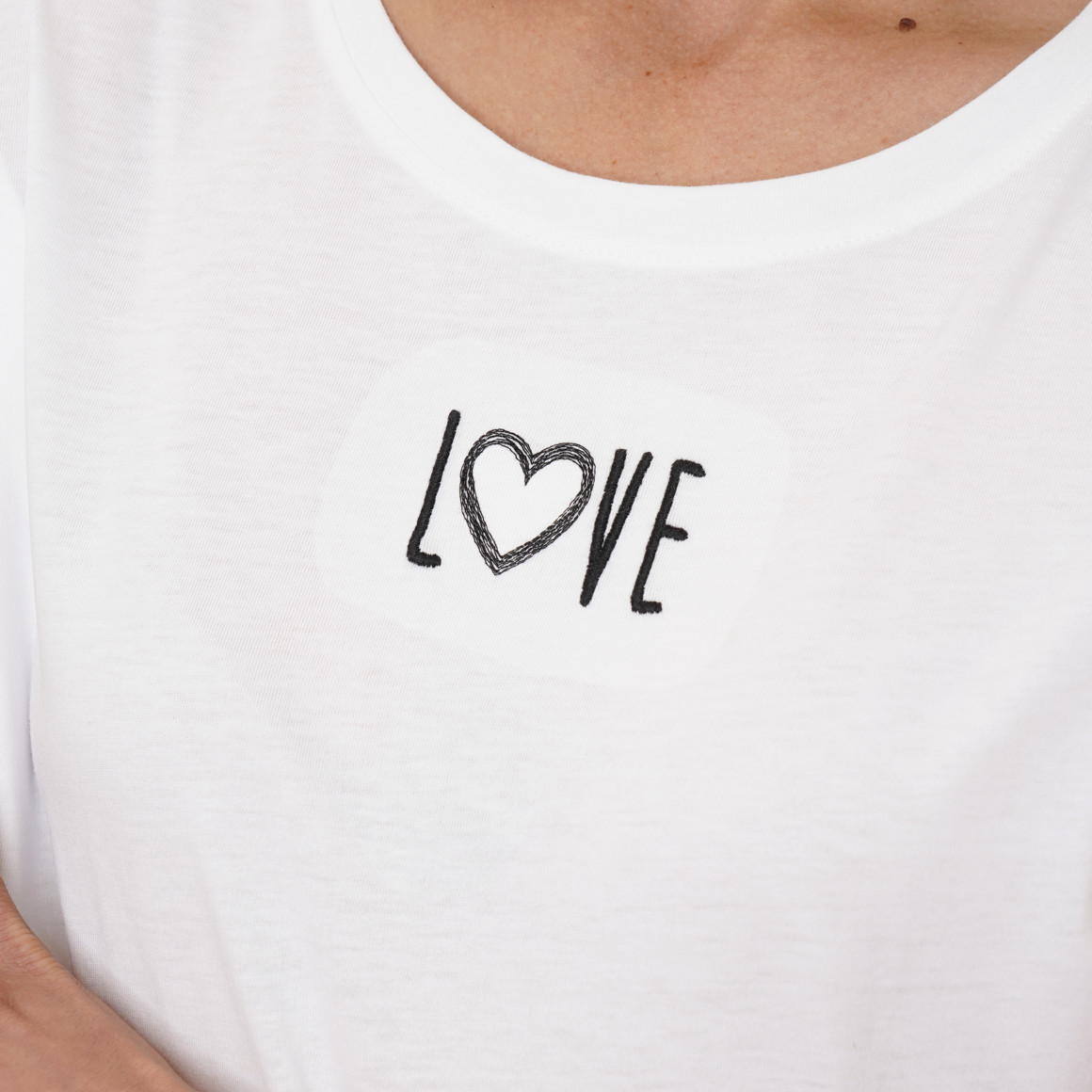 T-shirt voor dames in basic look