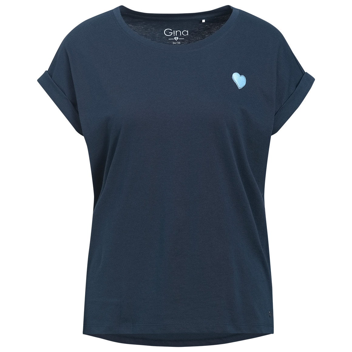T-shirt voor dames in basic look