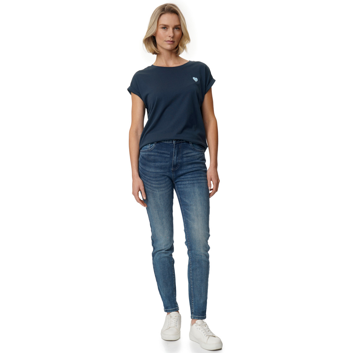 T-shirt voor dames in basic look