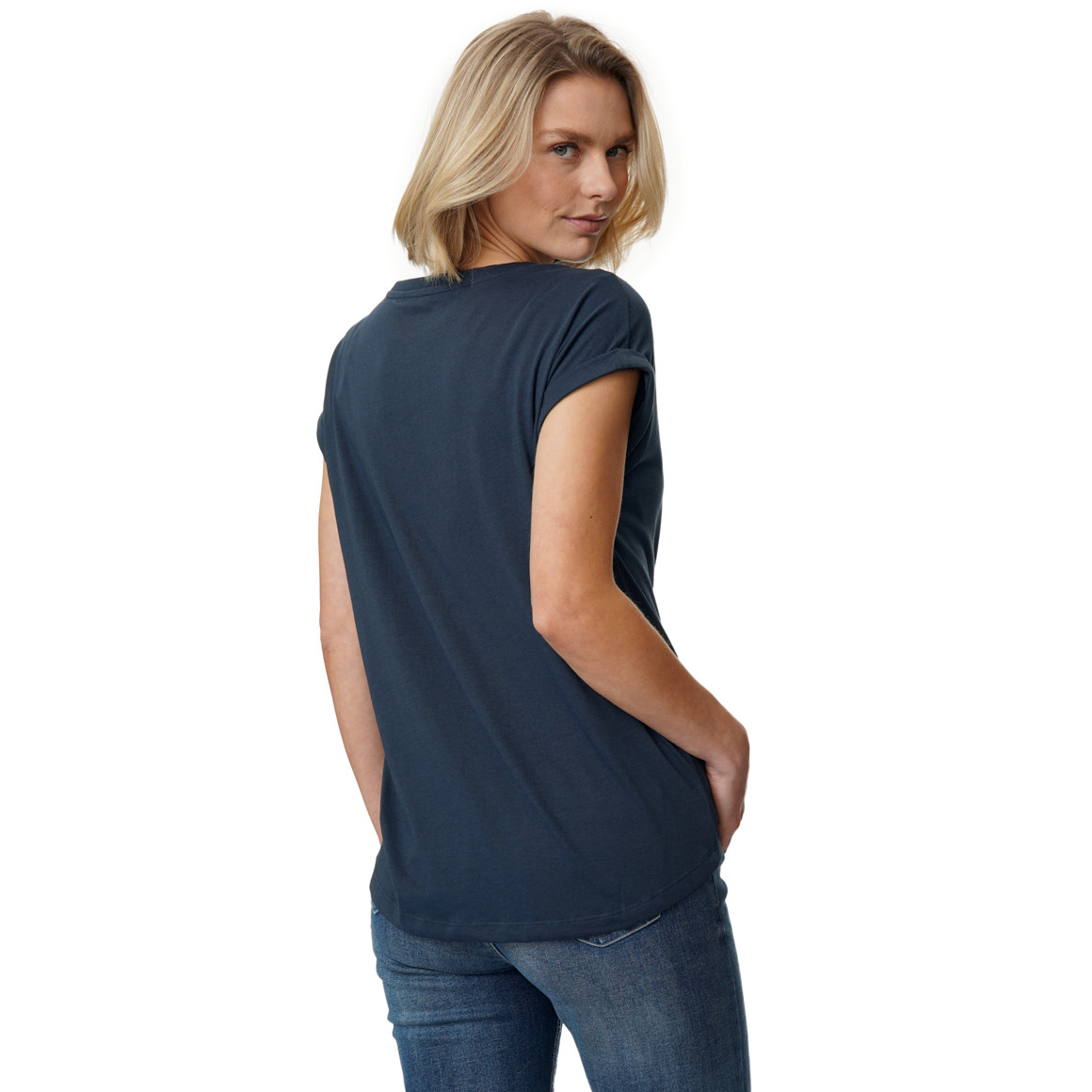 T-shirt voor dames in basic look