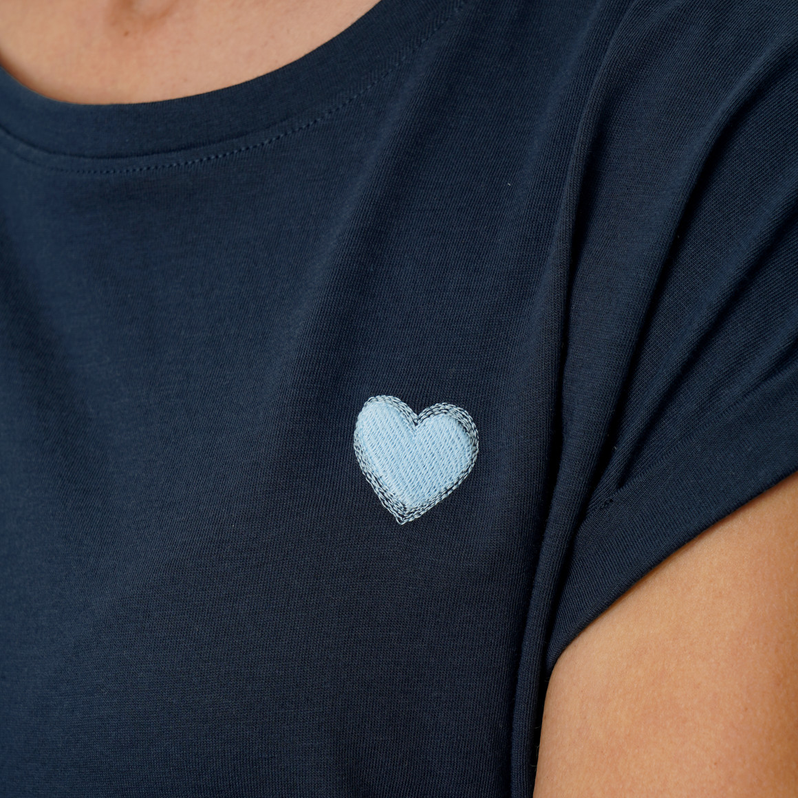 T-shirt voor dames in basic look