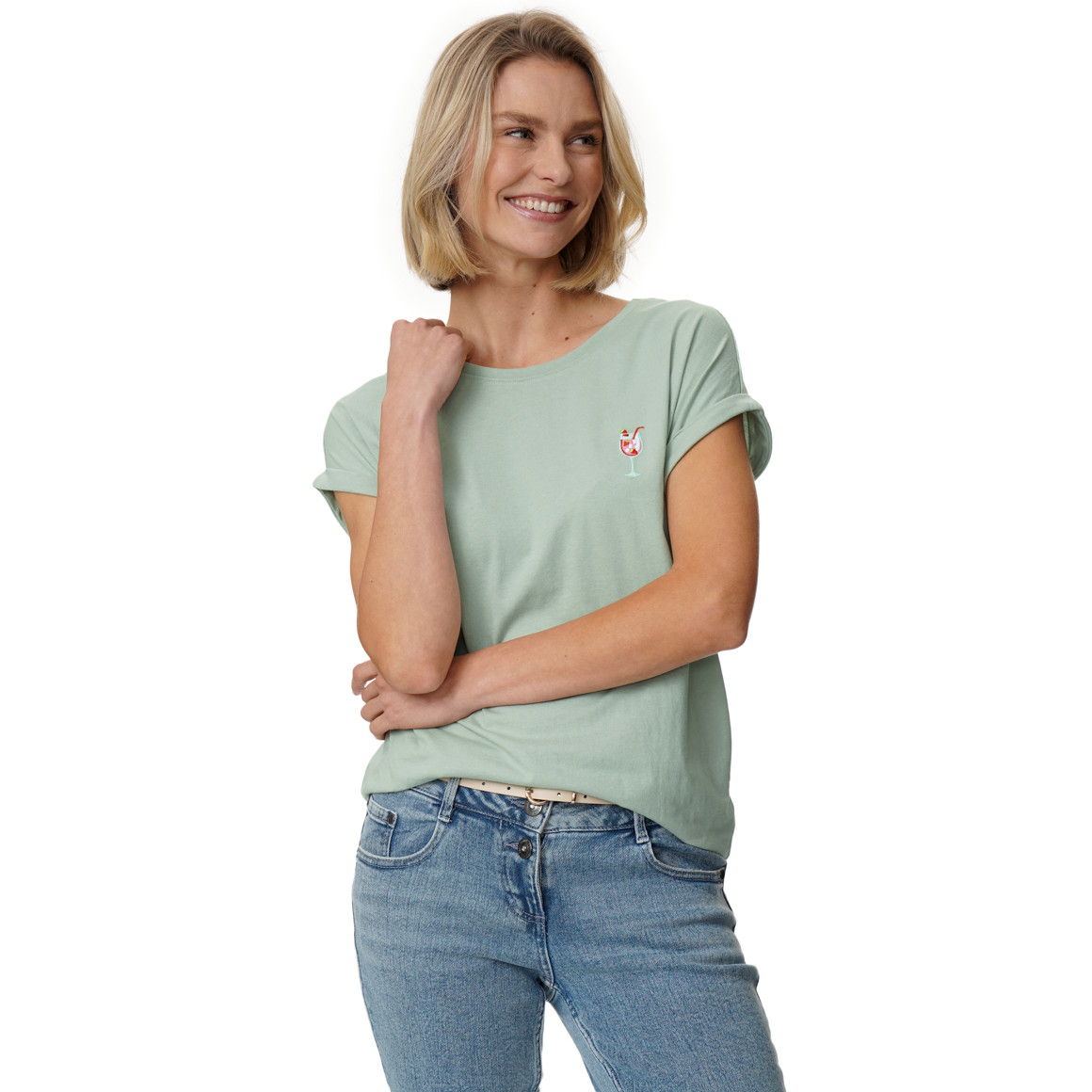Damen T-Shirt im Basic-Look