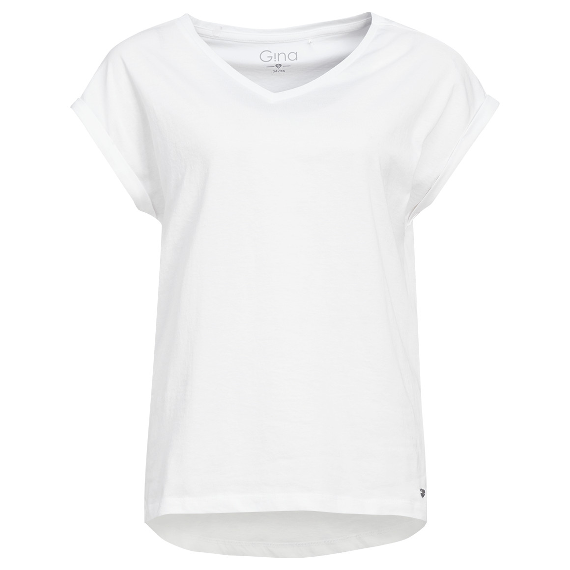 T-shirt voor dames in basic look