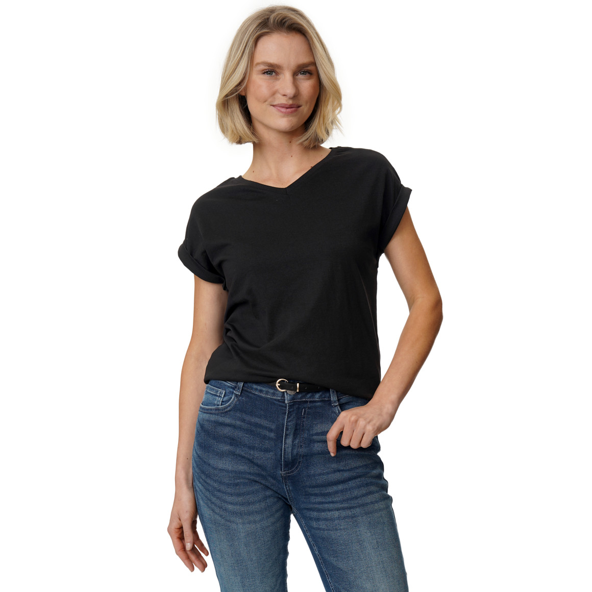 Damen T-Shirt im Basic-Look