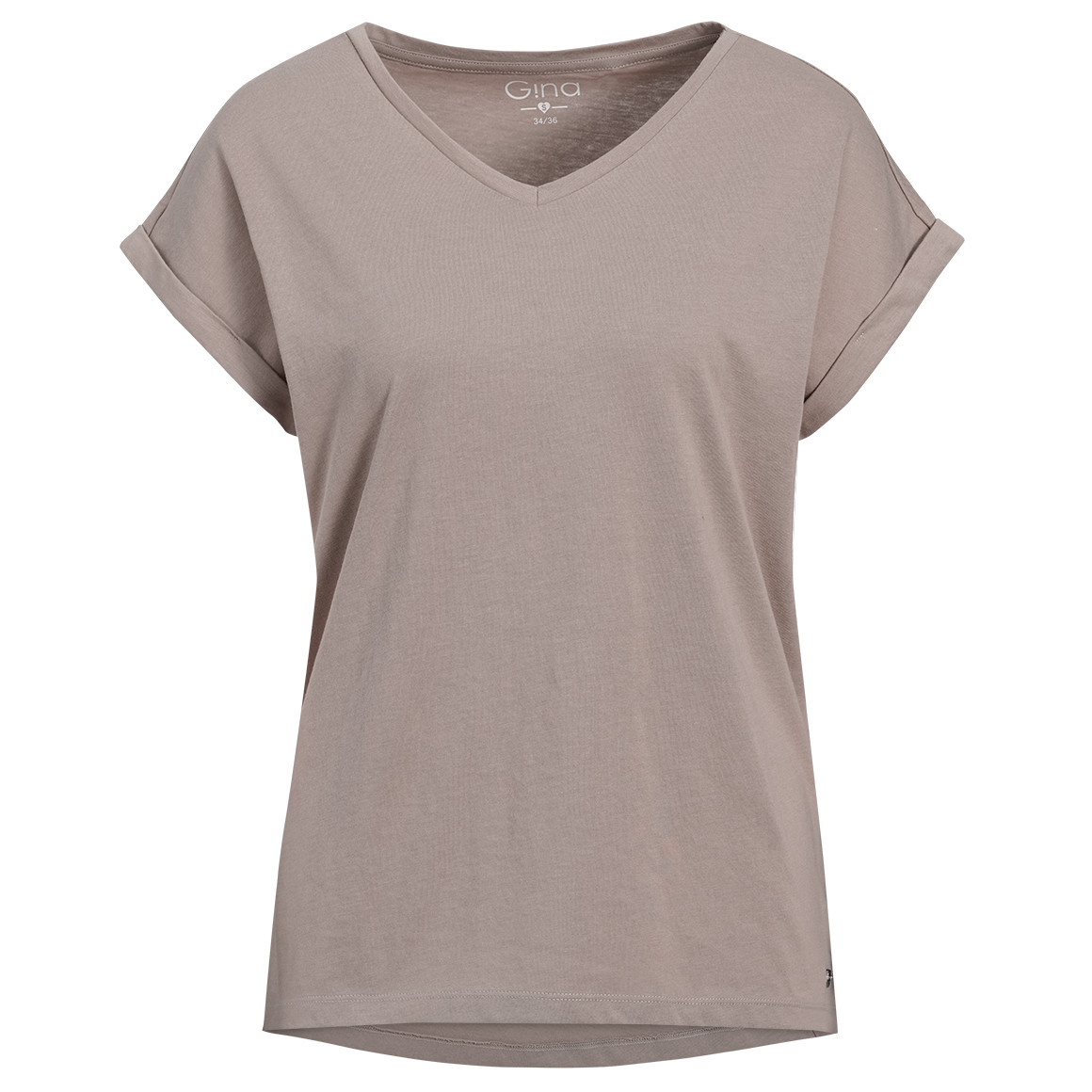 T-shirt voor dames in basic look