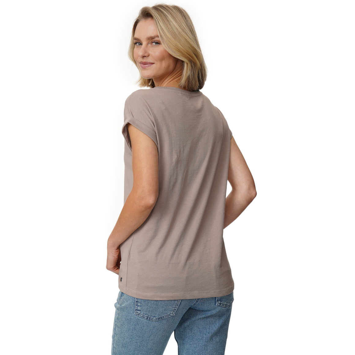 T-shirt voor dames in basic look