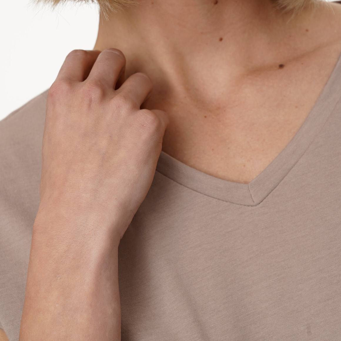 T-shirt voor dames in basic look