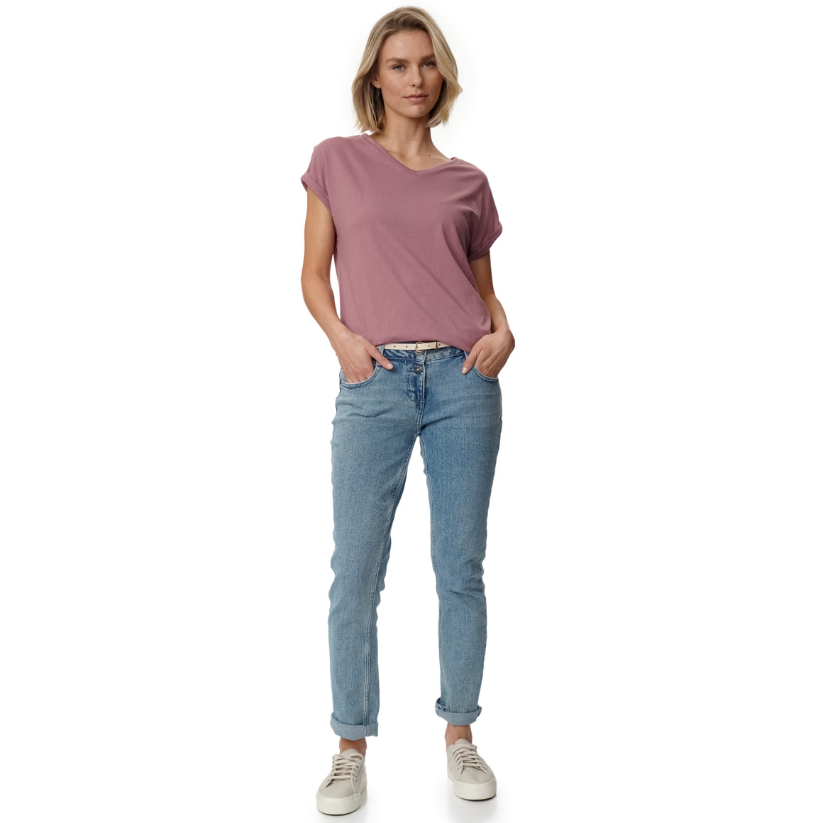 Damen T-Shirt im Basic-Look
