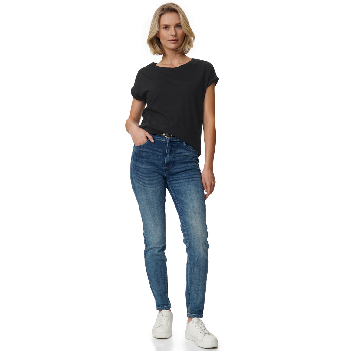 T-shirt voor dames in basic look