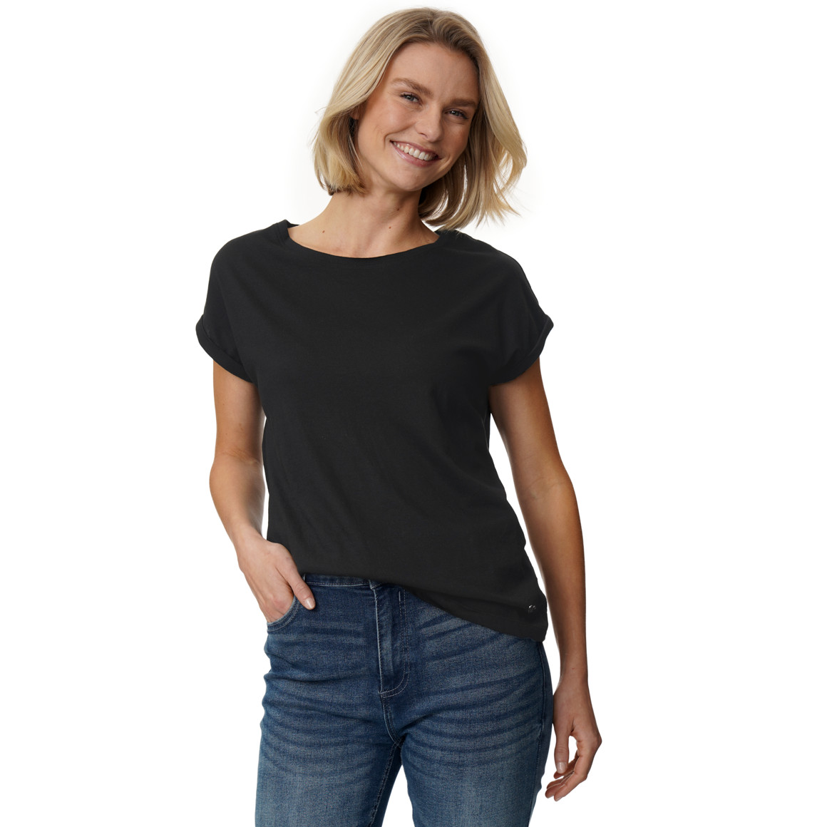 T-shirt voor dames in basic look