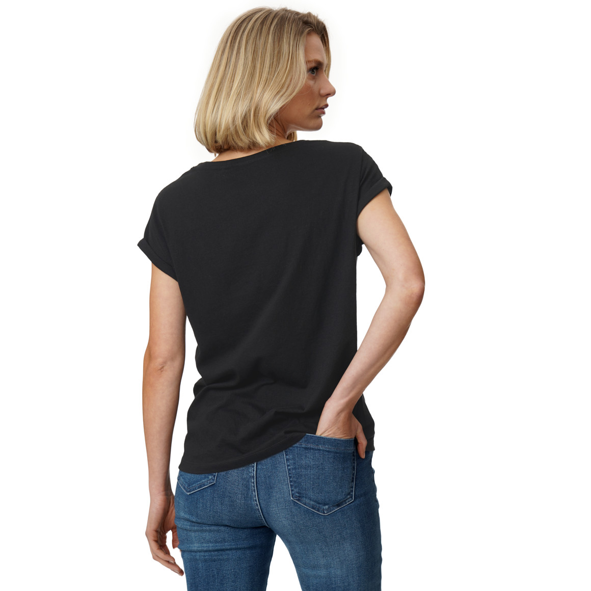 T-shirt voor dames in basic look