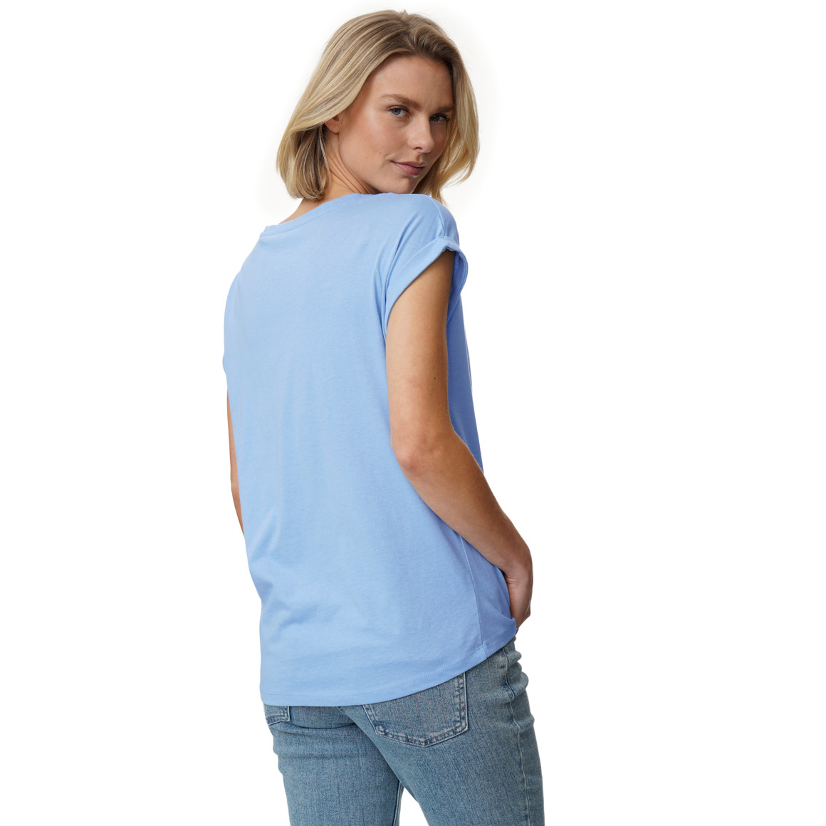T-shirt voor dames in basic look