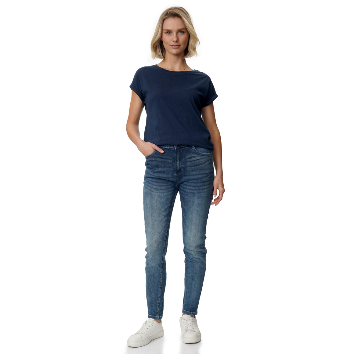 T-shirt voor dames in basic look
