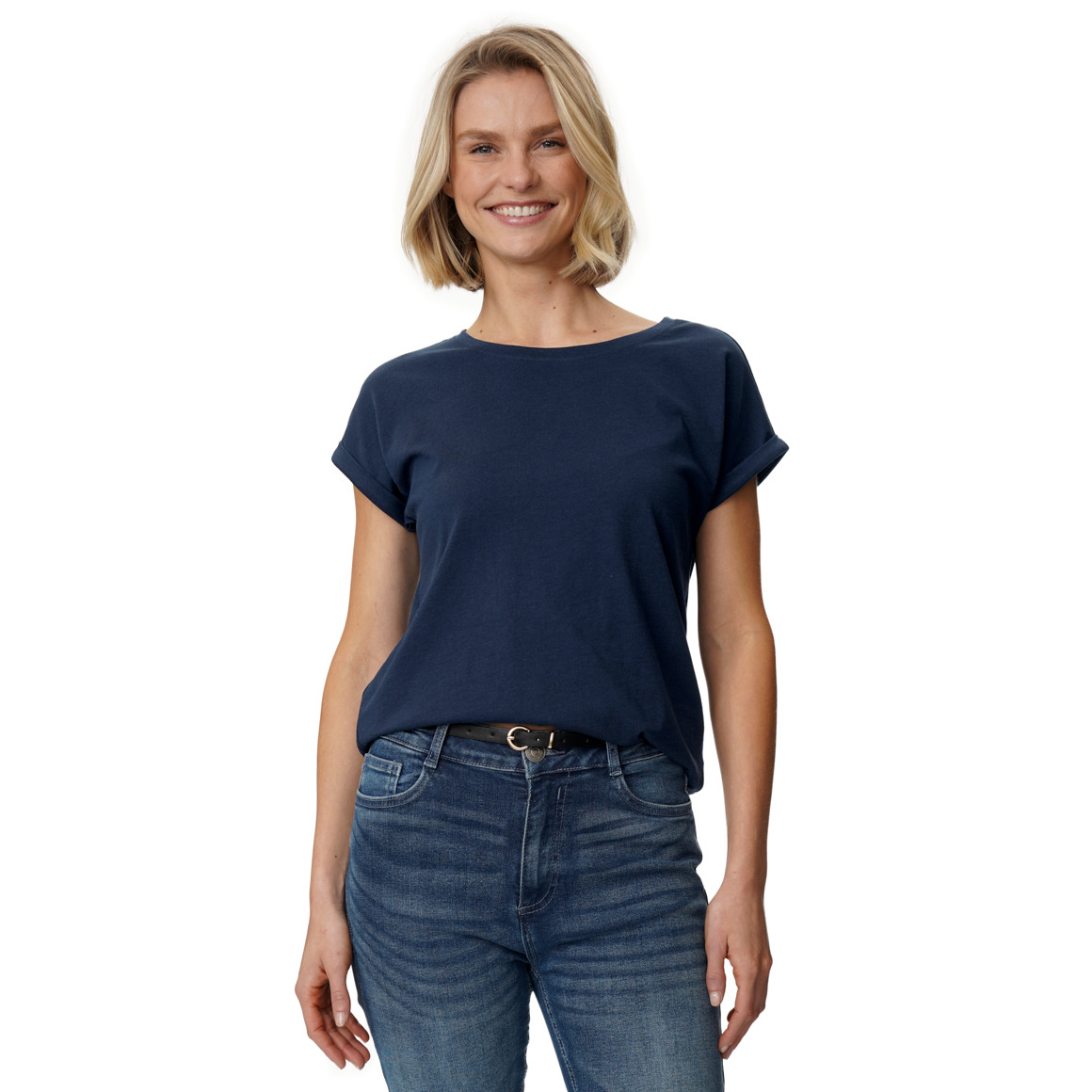 T-shirt voor dames in basic look