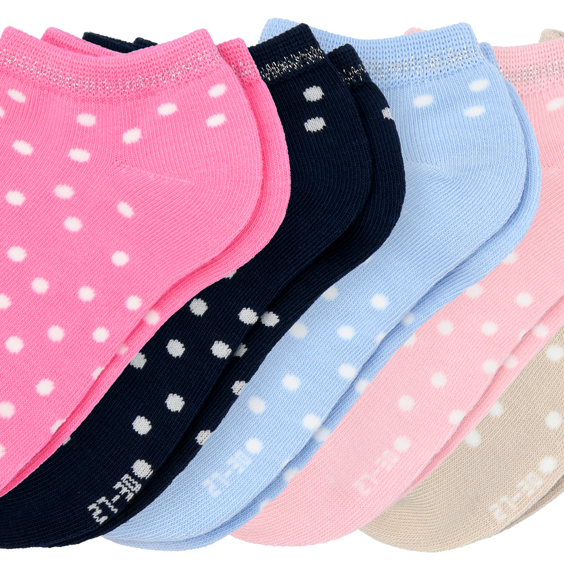 5 Paar Mädchen Sneaker-Socken im Set