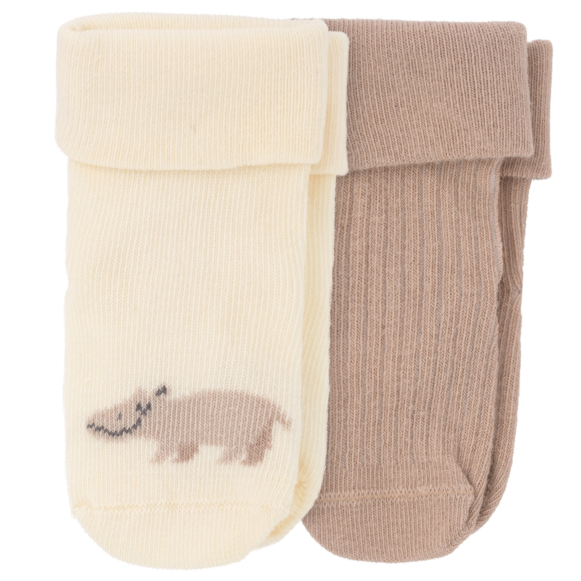 2 Paar Newborn Socken mit Bio-Baumwolle