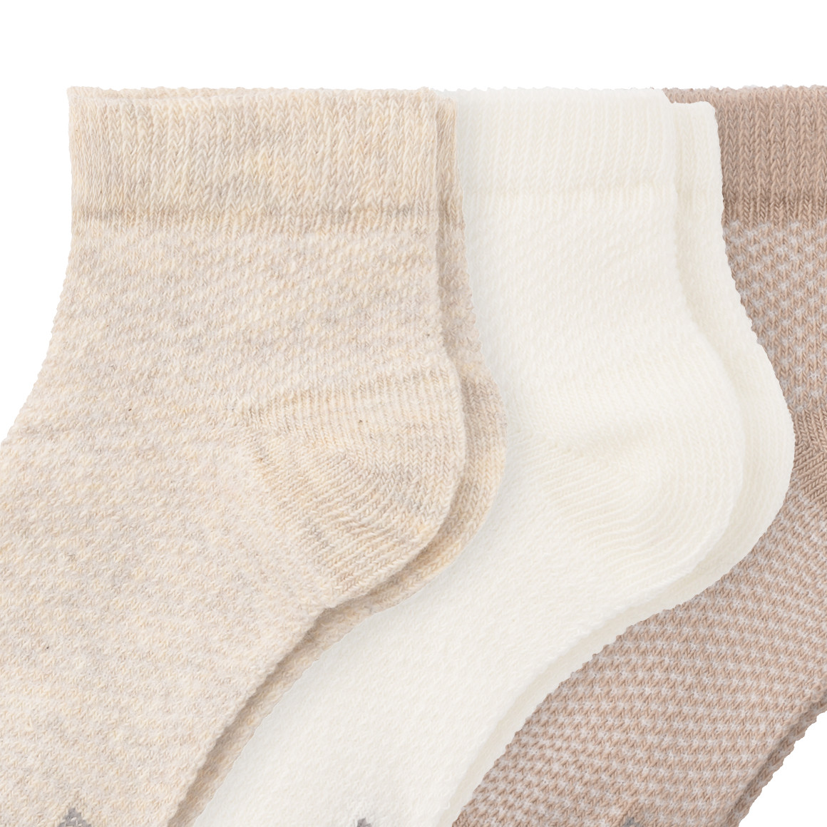 3 paar sneakersokken voor baby’s, enkellengte