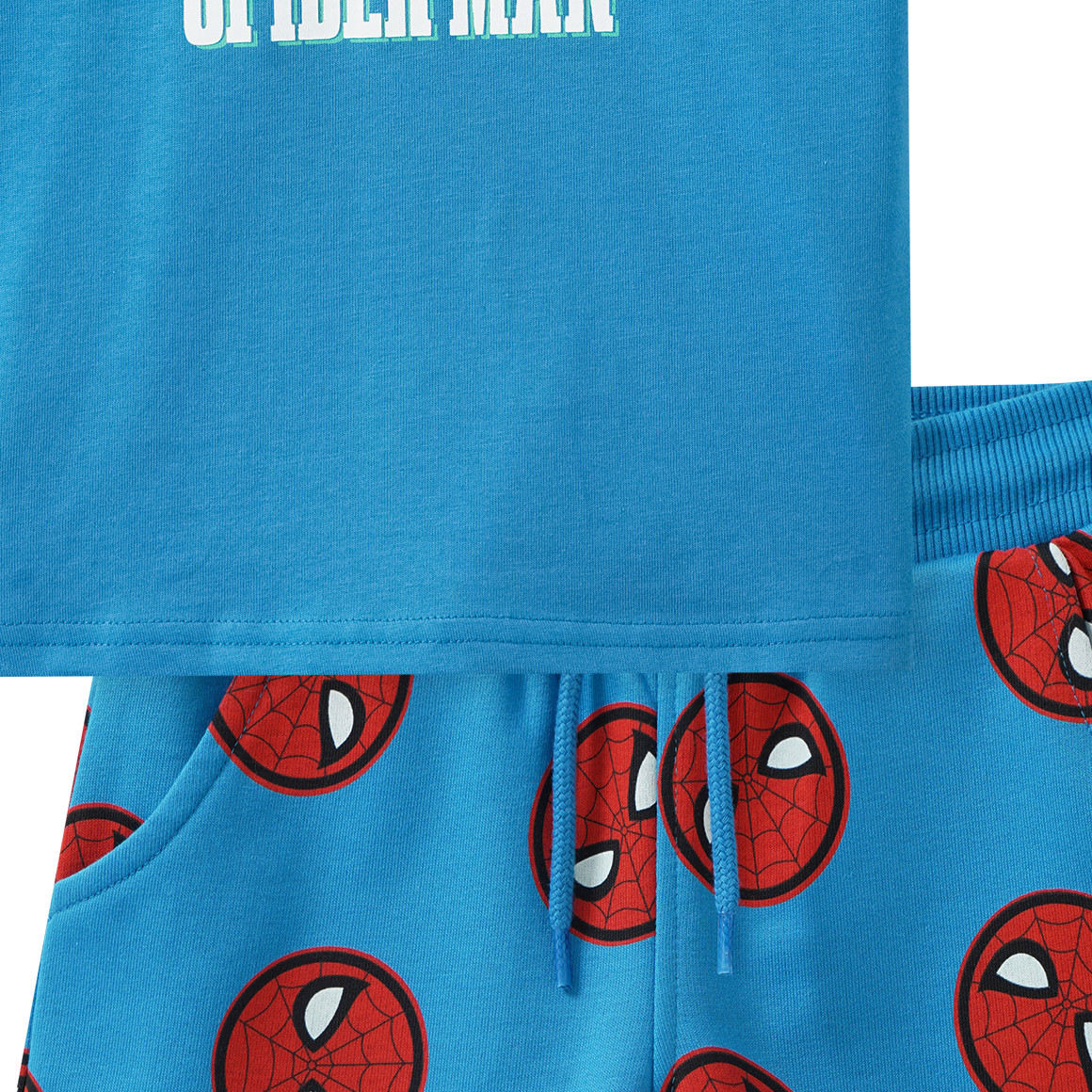 MARVEL Spiderman Set mit T-Shirt und Shorts